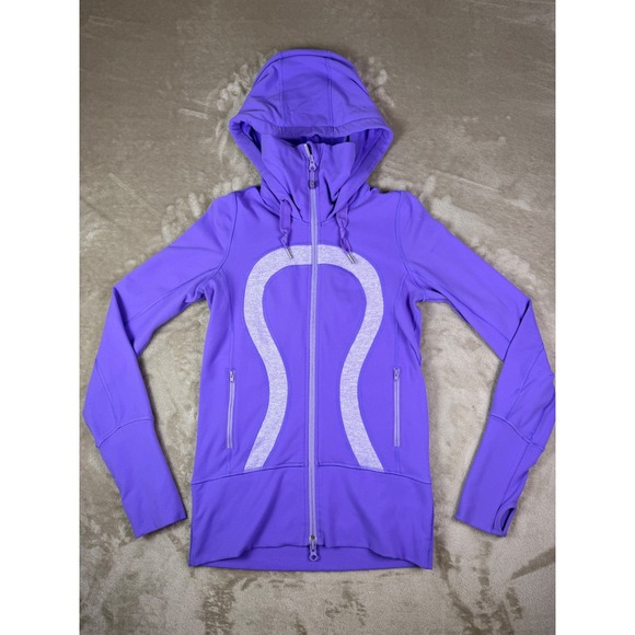 Lululemon In Stride Jacket Size 2 Hoodie Lavender Purple Zip Up  Women's - Picture 3 of 11